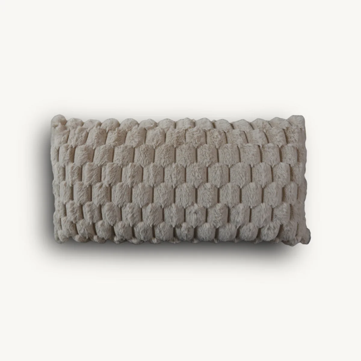 Beige Velvet Cushion – image 3