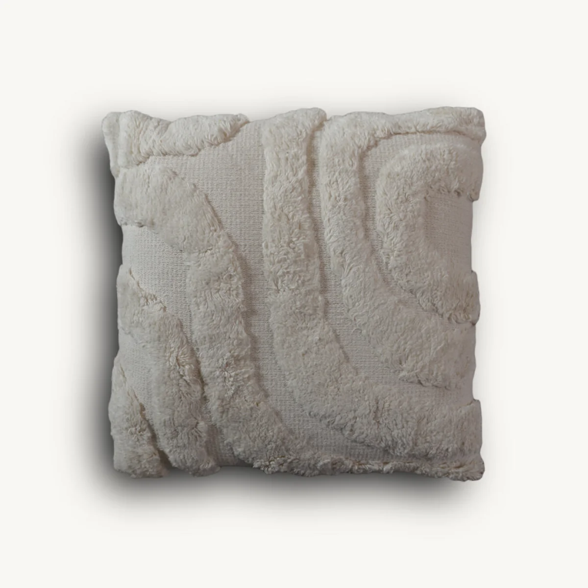 Tuffed Cream Cushion – image 3