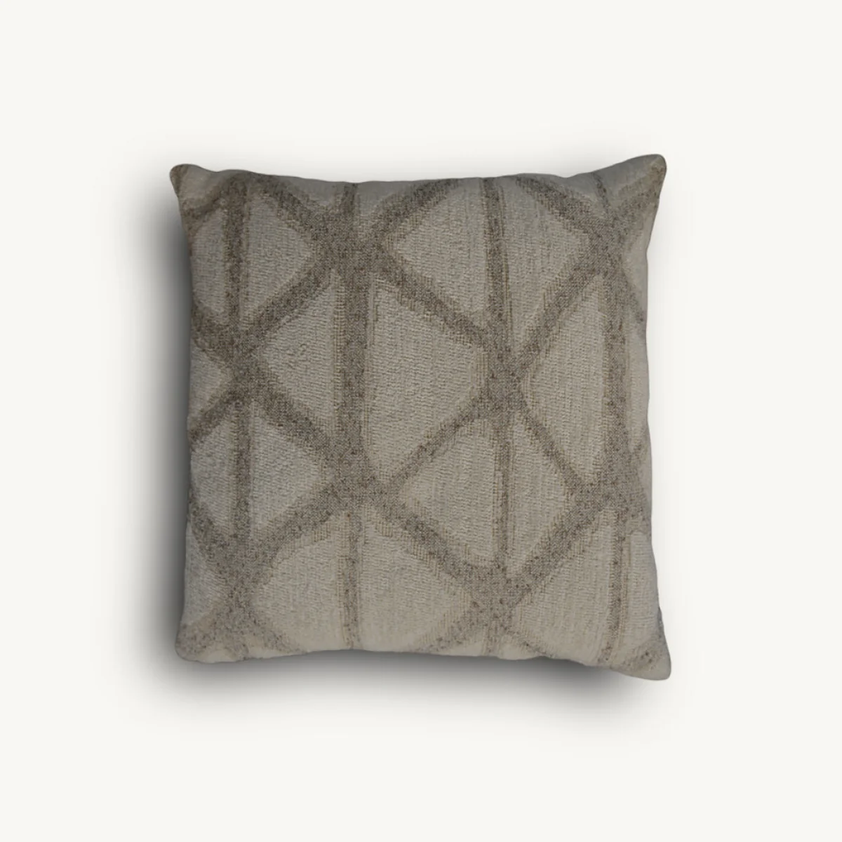 Sand & Cream Triangle Wave Cushion – image 3