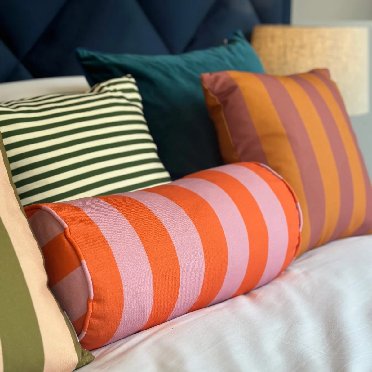 Colours Of Arley Bolster Cushion - Ibiza & Crab – image 2