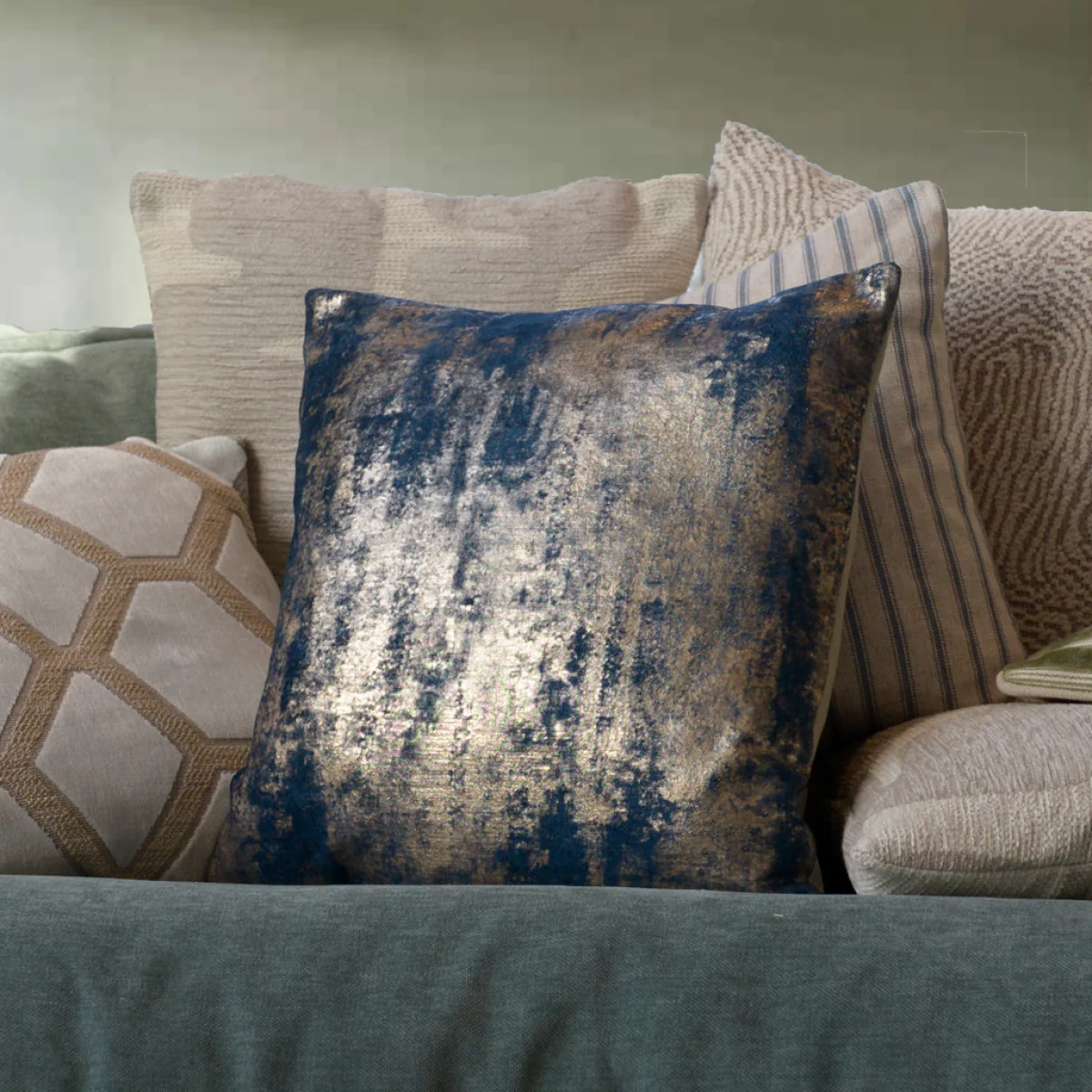 Eclipse Cushion, Blue – image 1