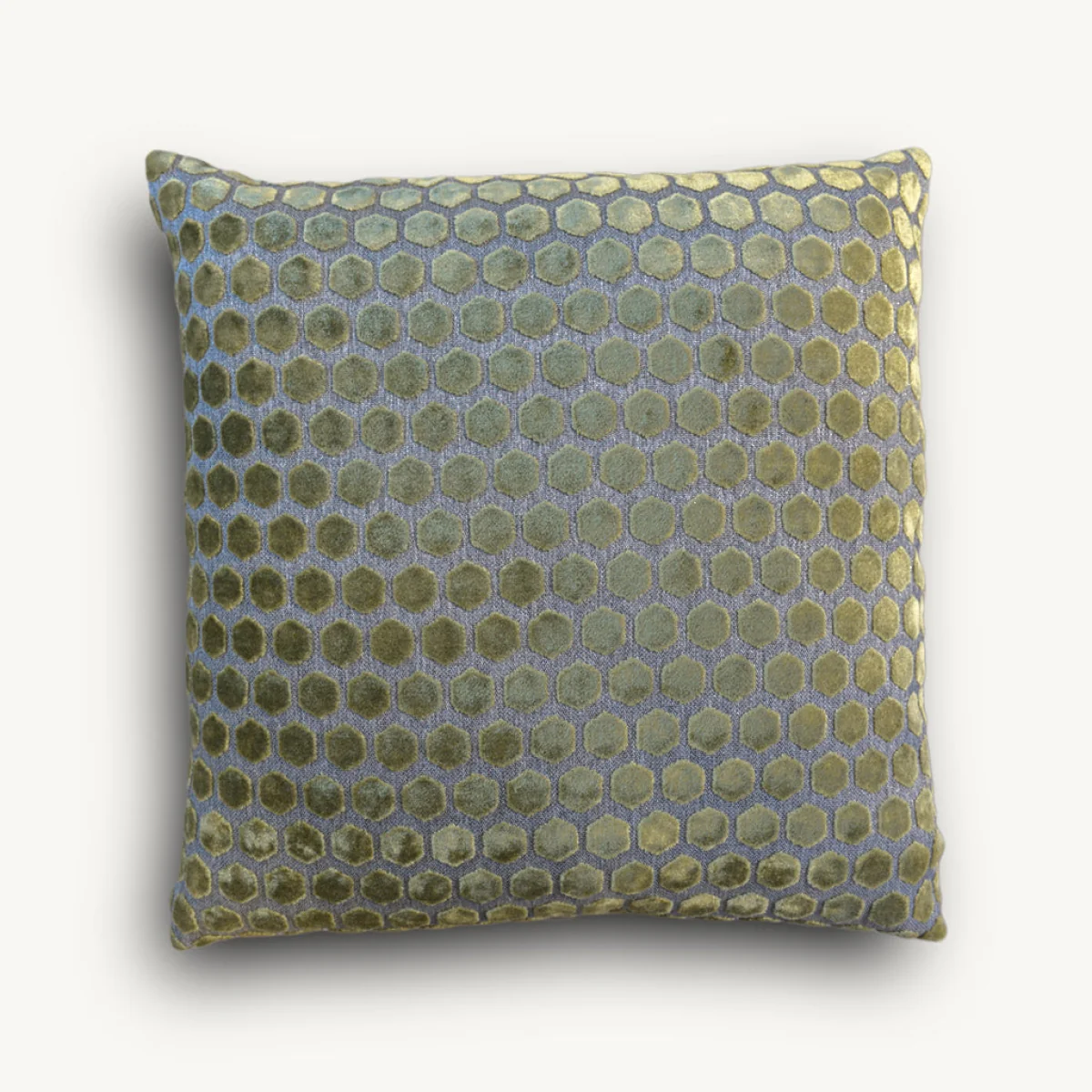 Hex Cut Cushion, Green – image 3
