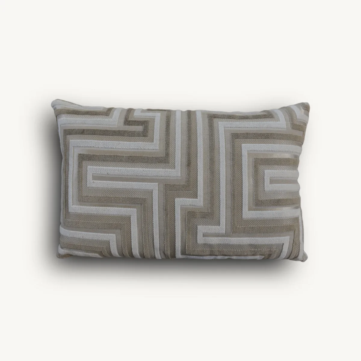 Geomteric Velvet Bolster Cushion – image 3