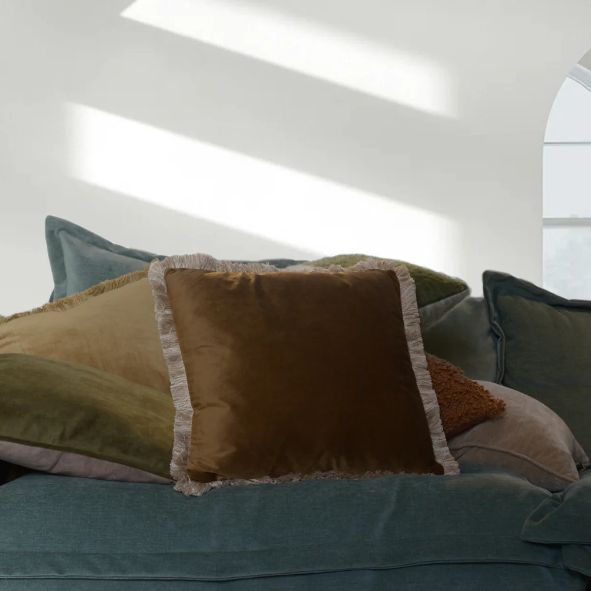 Bronze and Sand Cushion – image 3