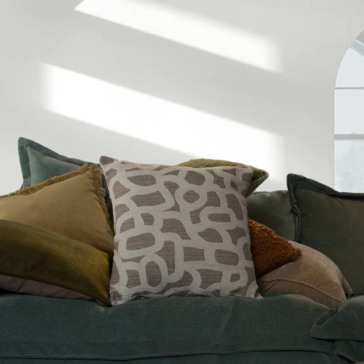 Loop Cushion, Beige – image 2