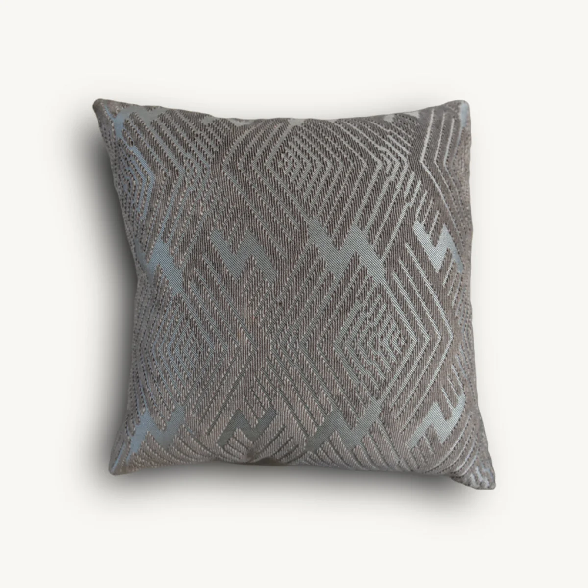Taupe Diamond Cushion – image 3