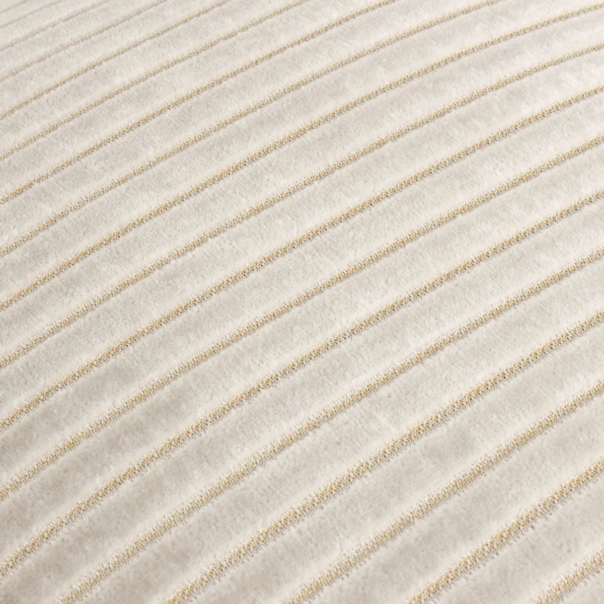 Astra Striped Cushion, Cream – image 2