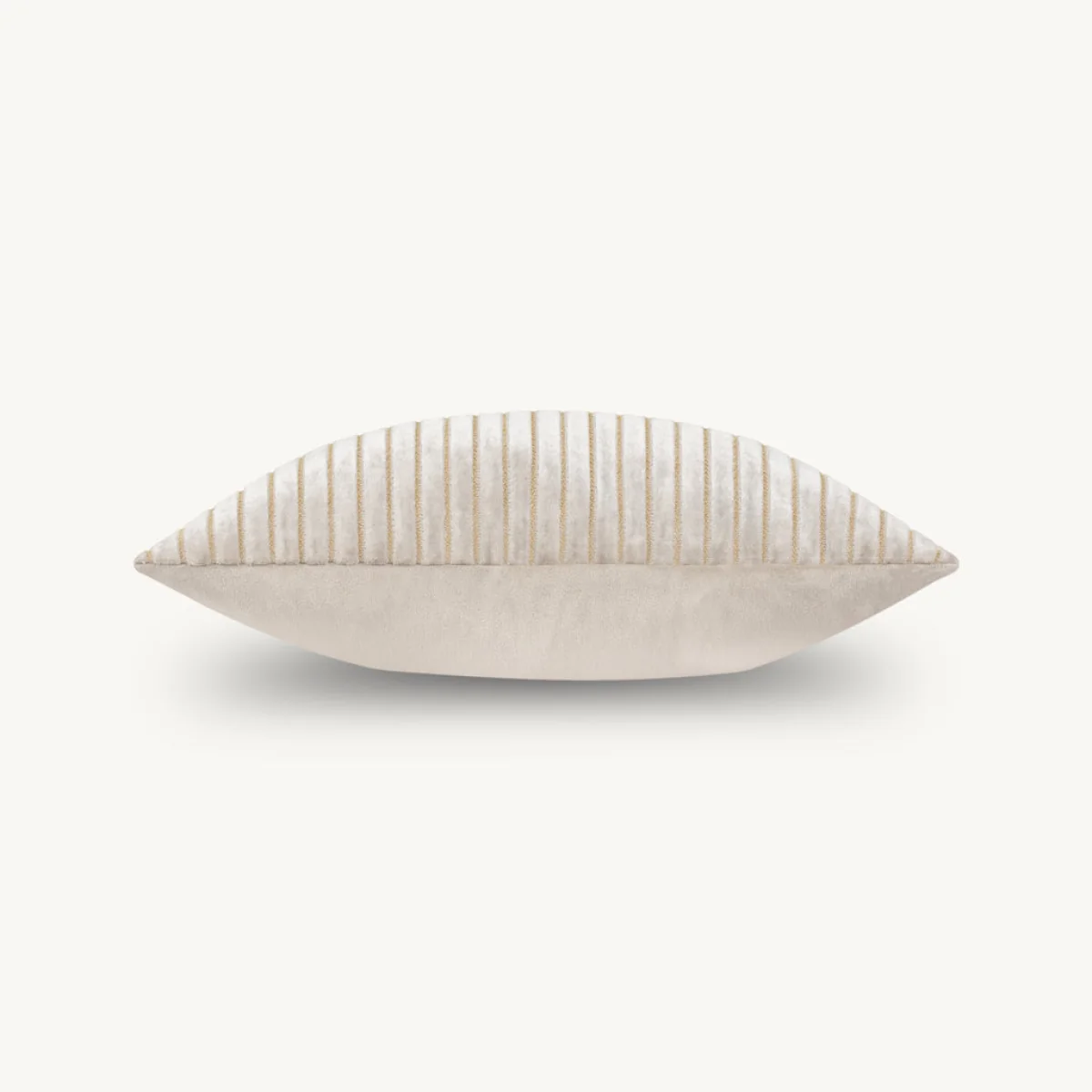 Astra Striped Cushion, Cream – image 5