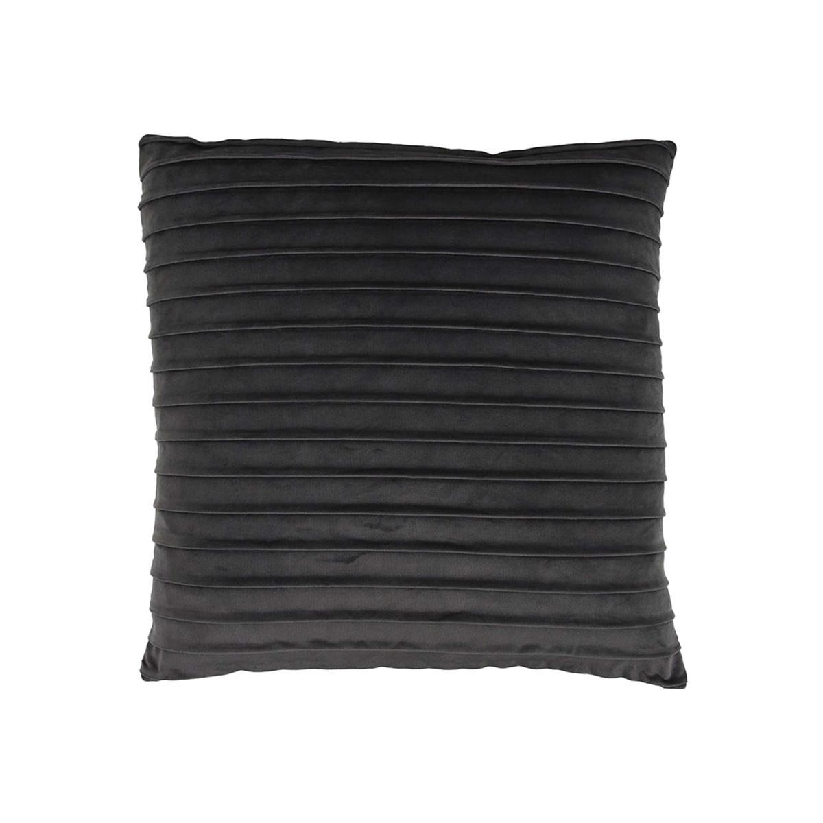 Charcoal Banded Cushion