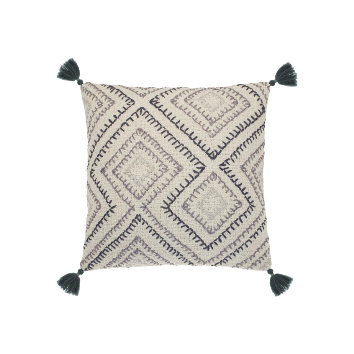 Stitched Diamond Cushion, Neutral | Barker & Stonehouse