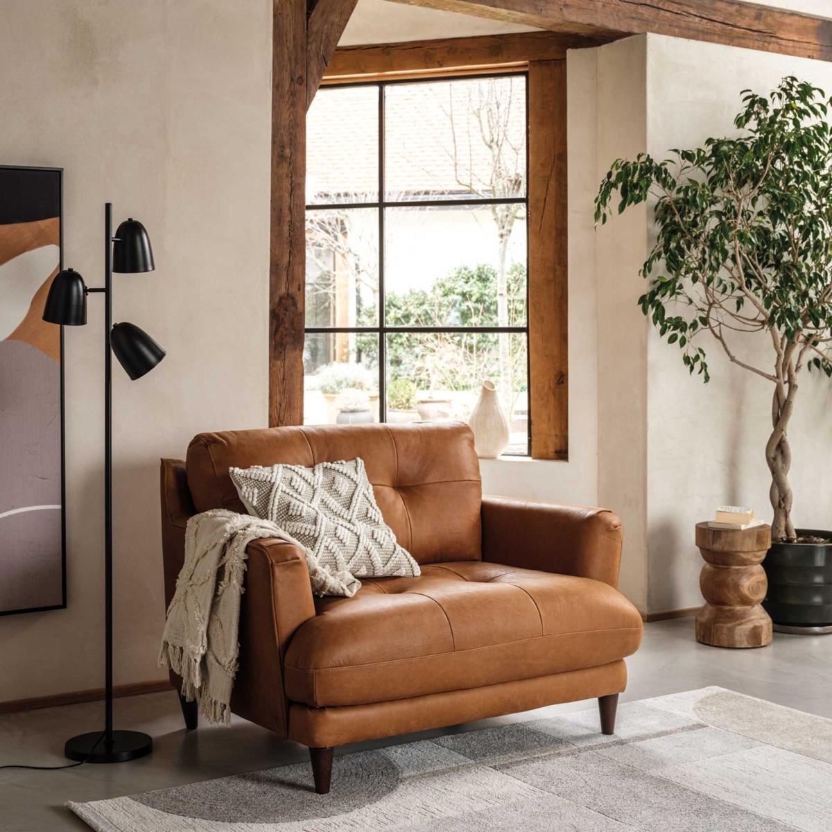 Tufted Curve Cushion, Neutral | Barker & Stonehouse – image 2