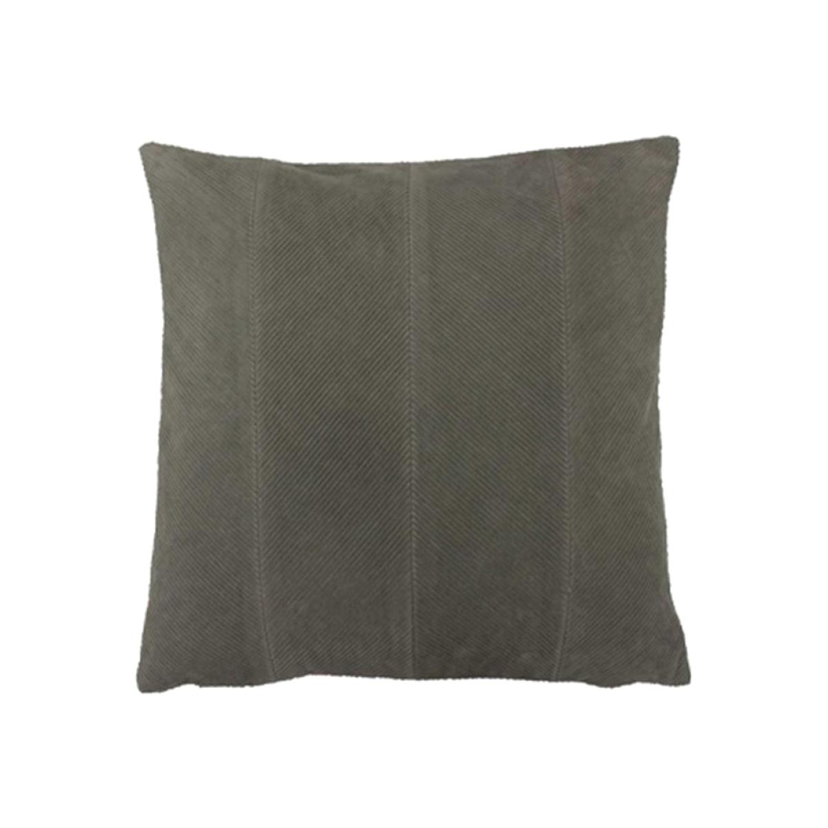 Slate Corduroy Cushion, Grey Cotton | Barker & Stonehouse