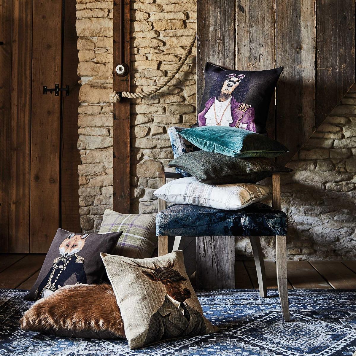 Faux Fur Cushion, Camel – image 2