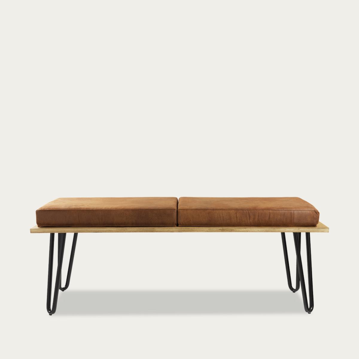 Brown Bench Corgi With Two Cushions FST0251
