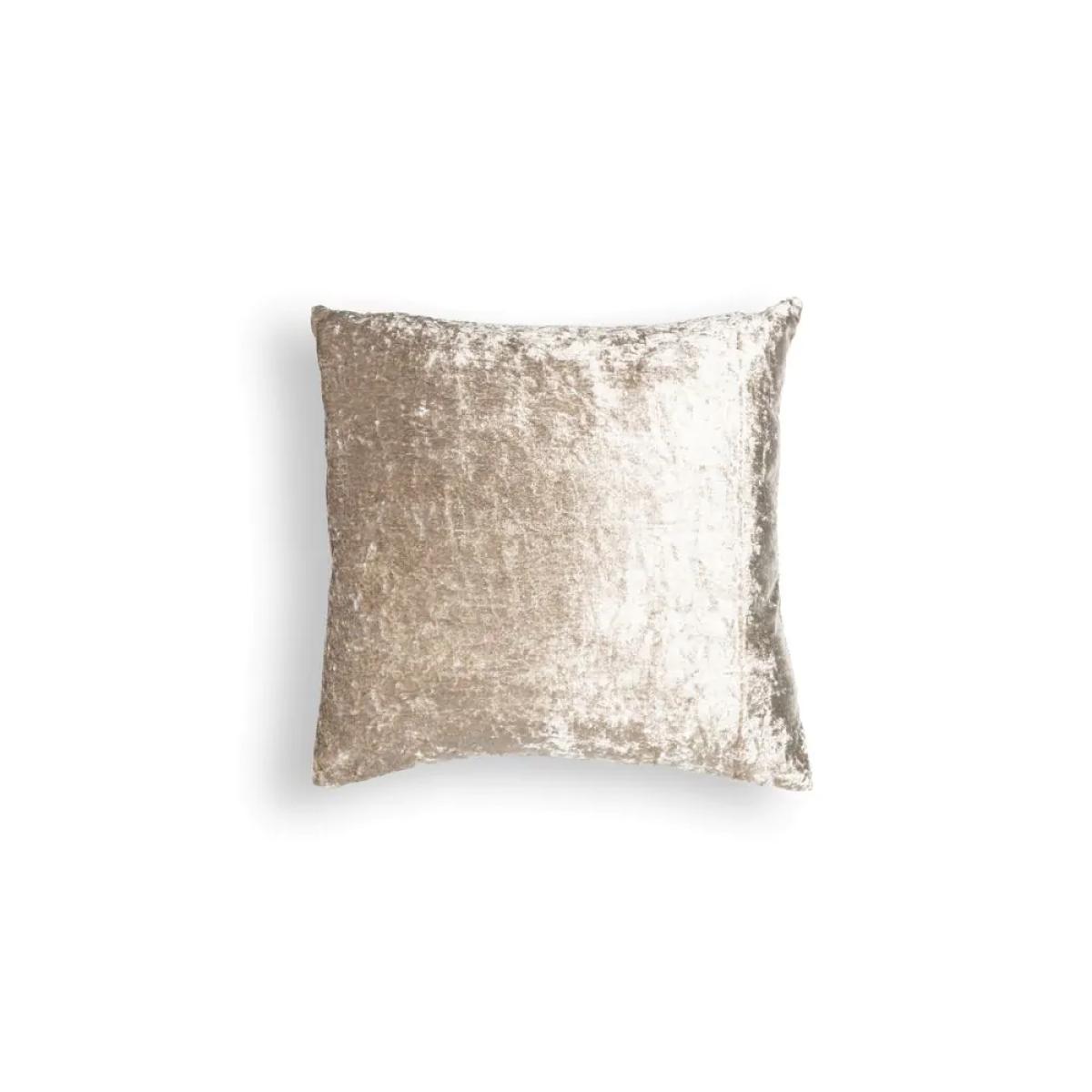 Luxury Crushed Velvet Cushion, Champagne – image 2