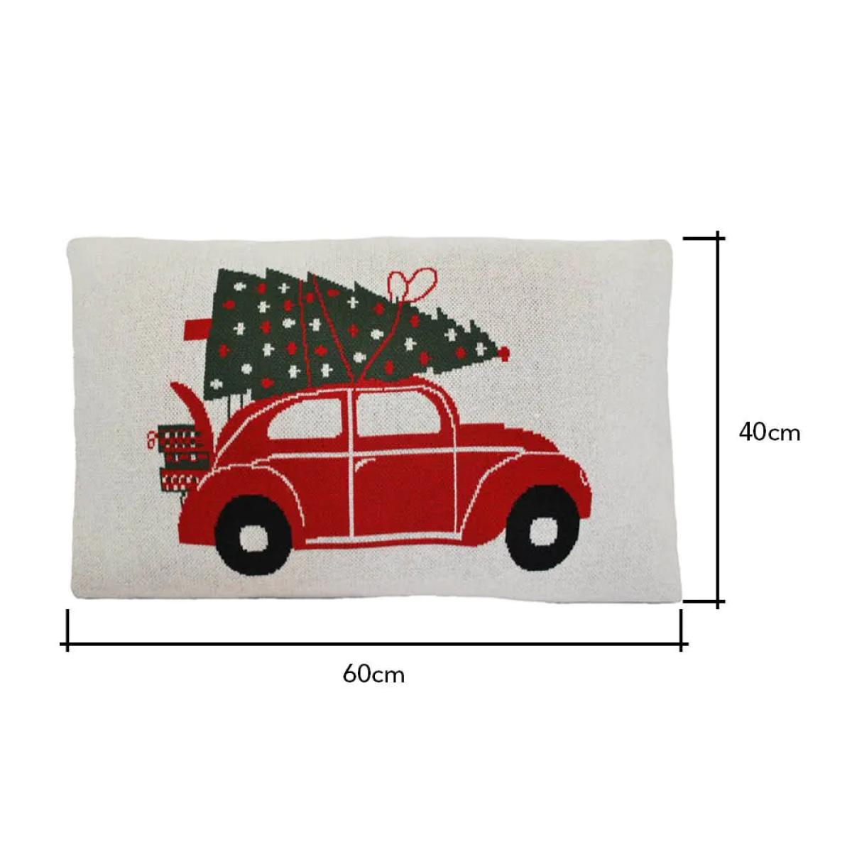 Christmas Tree on Car Cushion, Natural – image 4