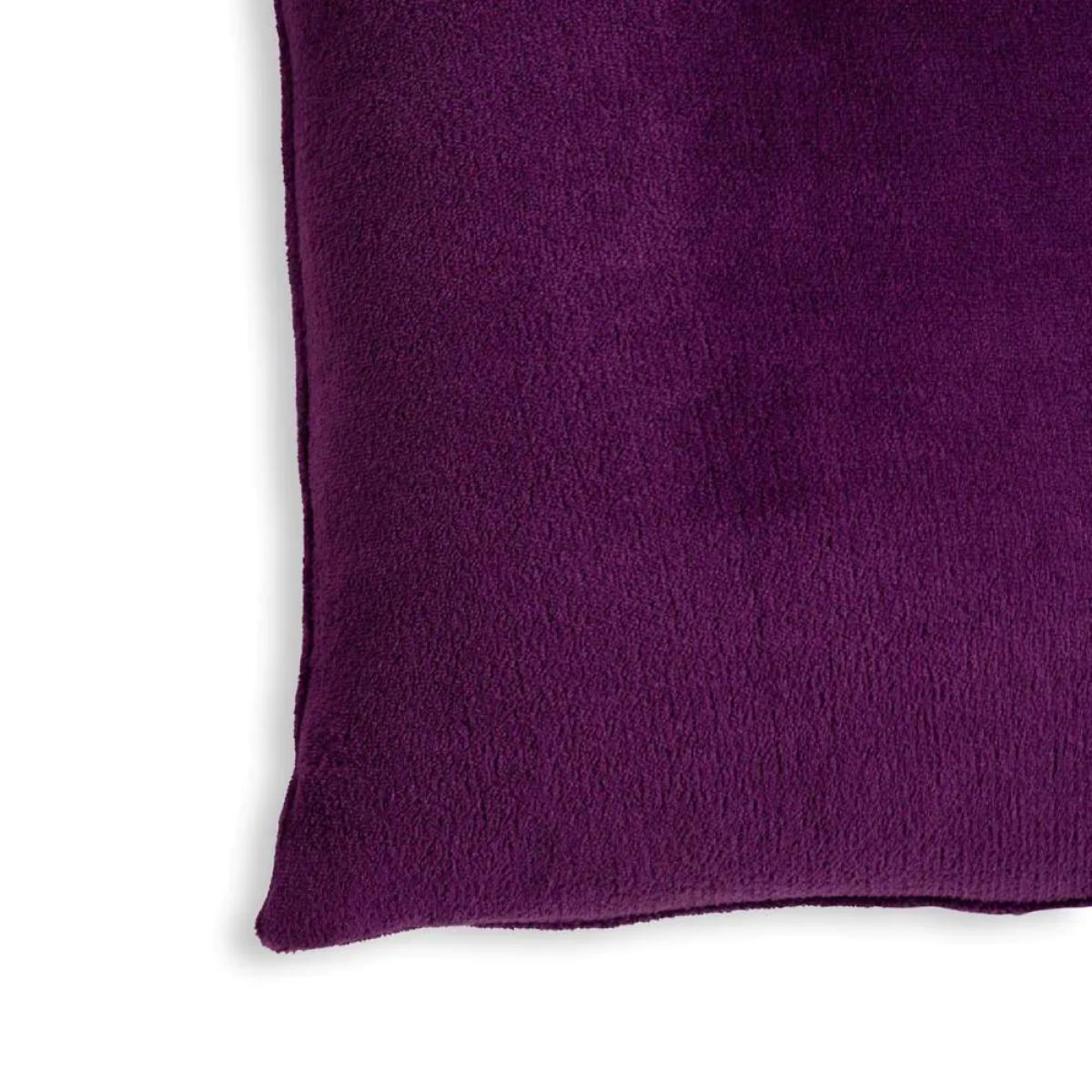 Large Microfleece Cushion, Plum – image 3