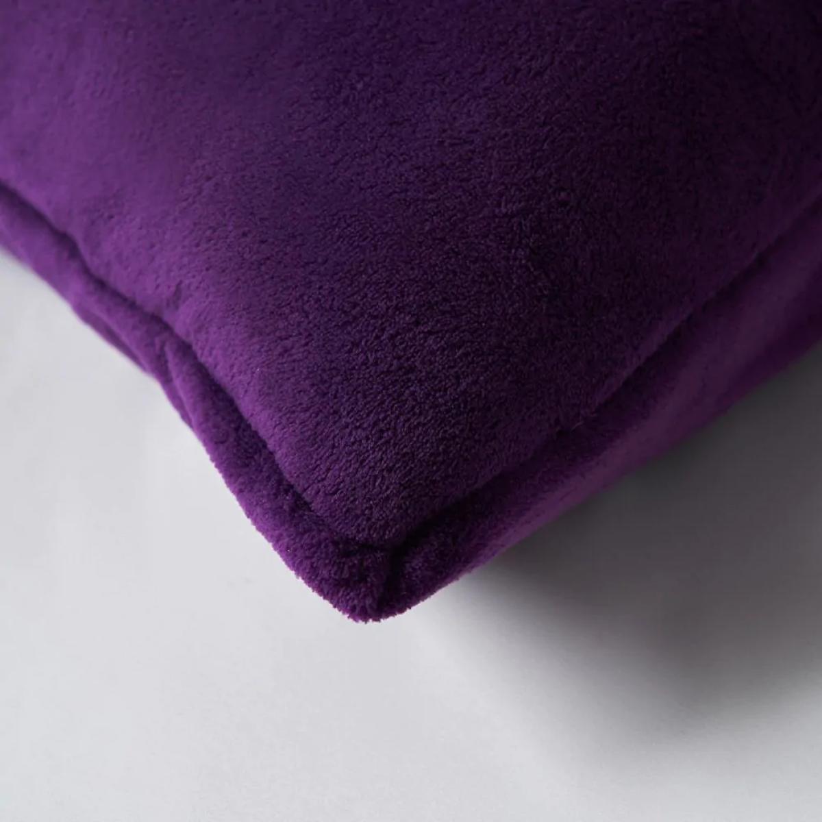 Large Microfleece Cushion, Plum – image 4