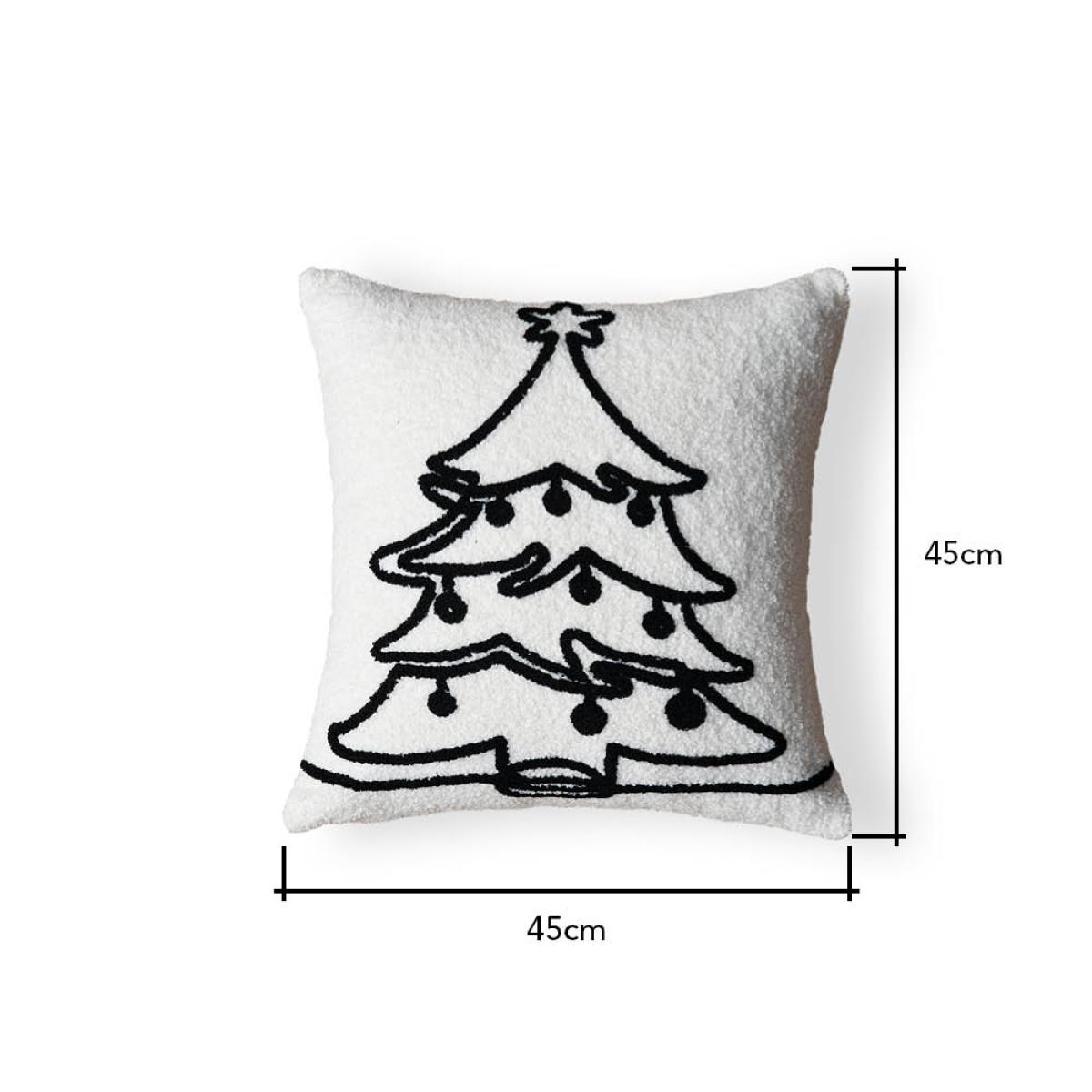 Christmas Tree Tufted Cushion, Natural – image 5