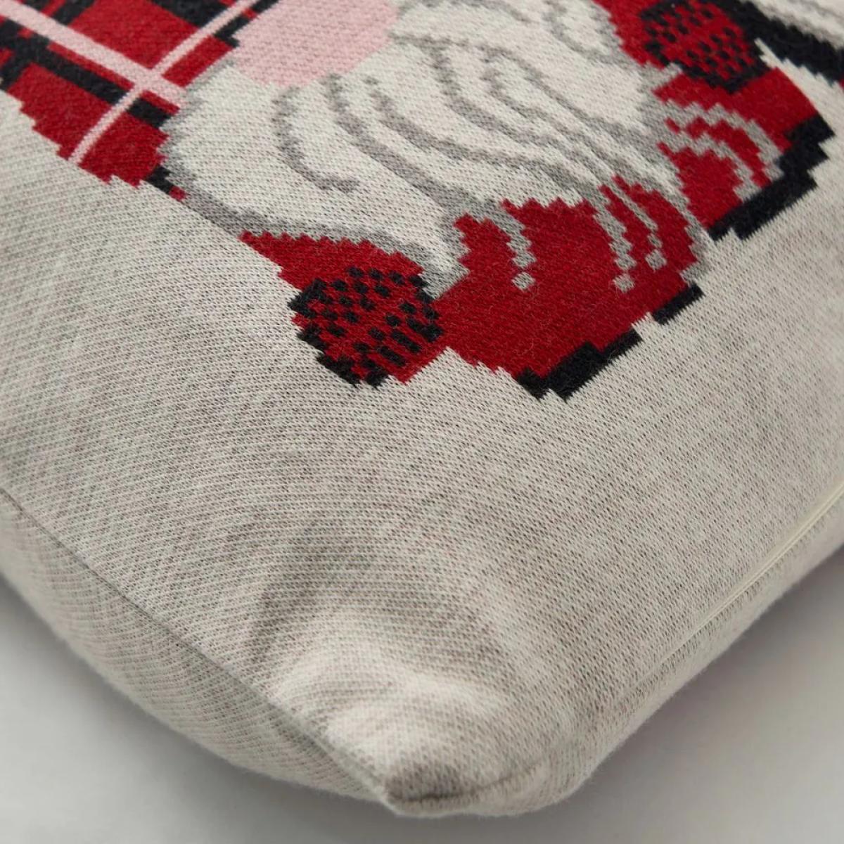 3 Gonks Christmas Cushion, Natural – image 3