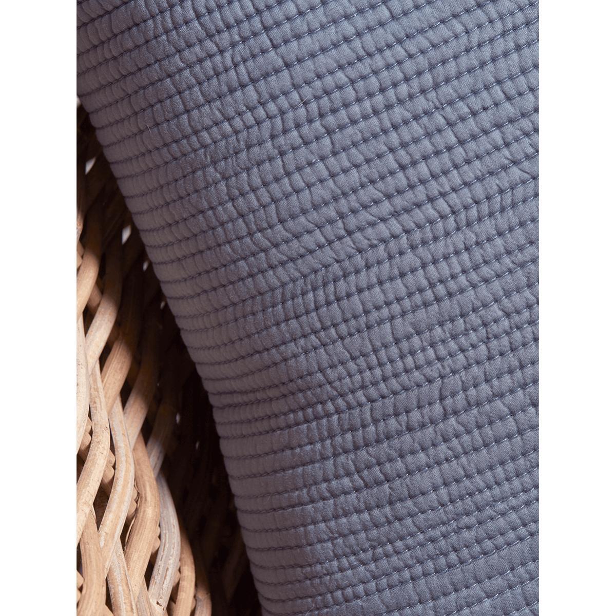 Cotton Quilted Cushion - Teal – image 2