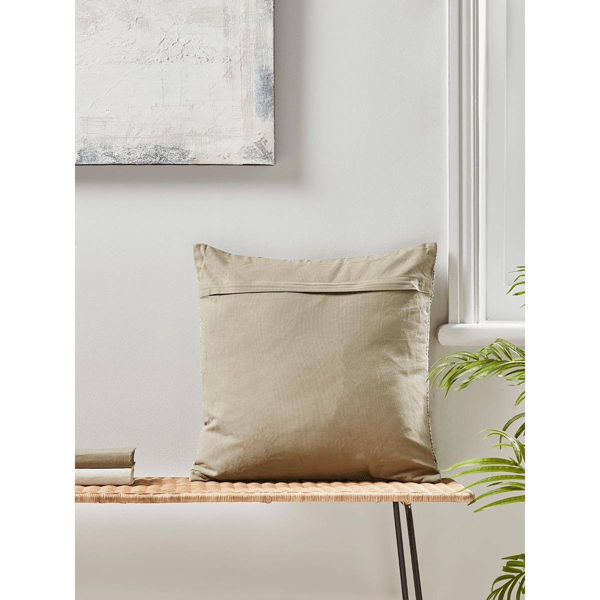 NEW Textured Woven Striped Cushion – image 2