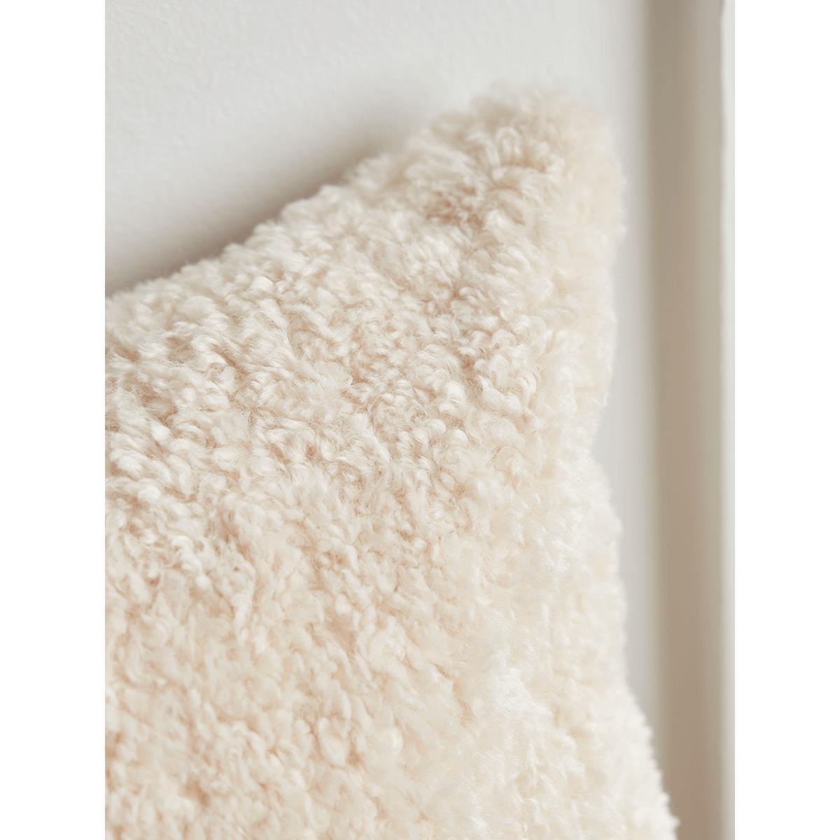 NEW Rectangle Teddy Cushion - Ivory – image 2