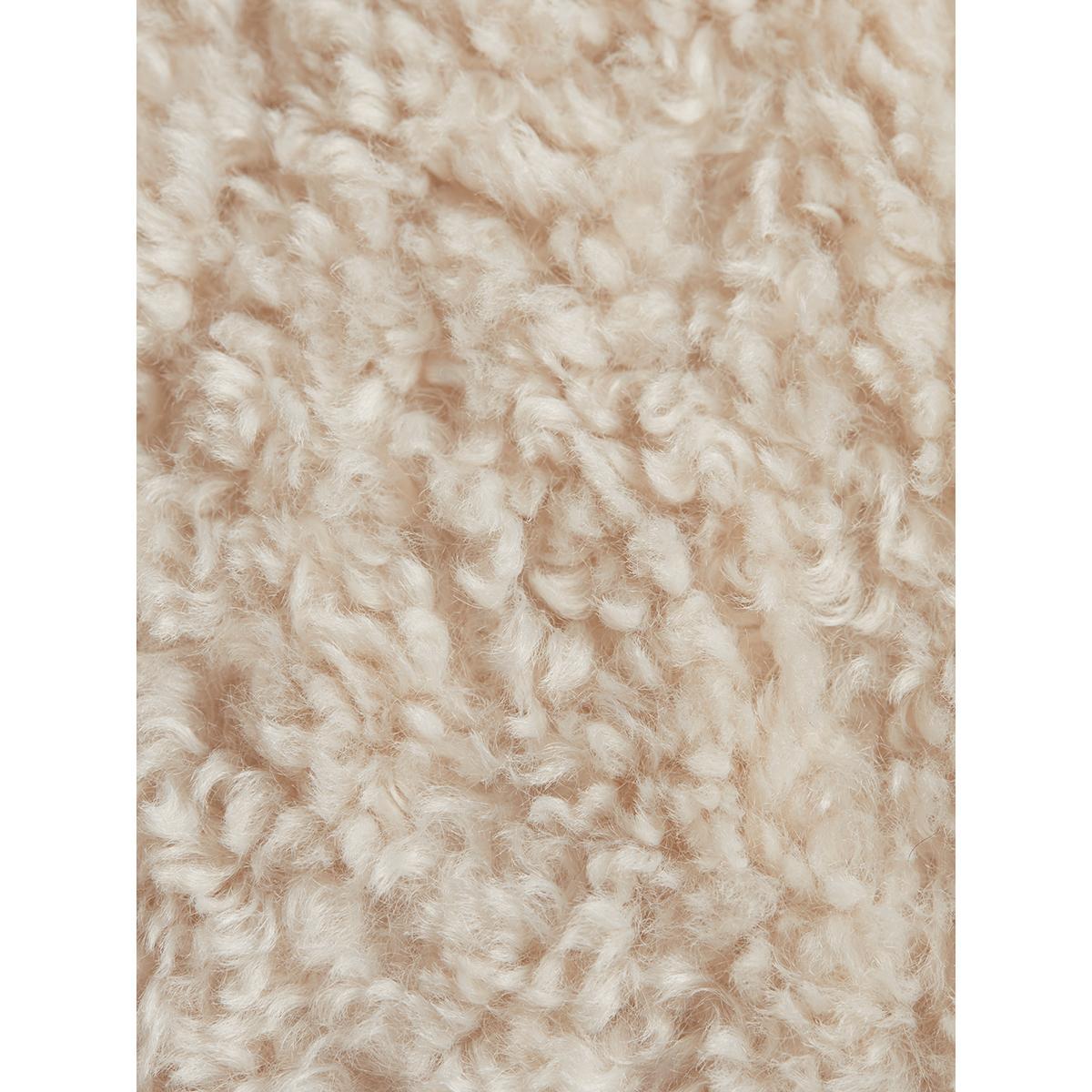 NEW Rectangle Teddy Cushion - Ivory – image 3