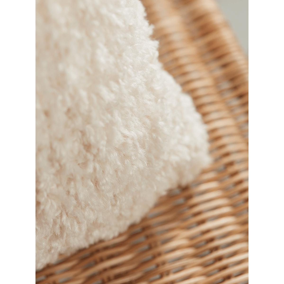 NEW Rectangle Teddy Cushion - Ivory – image 4
