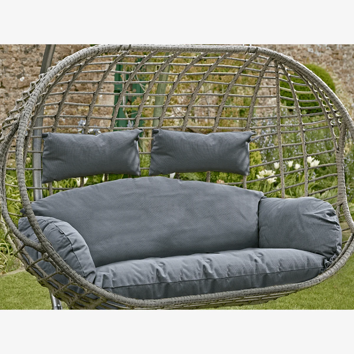 Double Hanging Chair Cushion - Grey – image 1