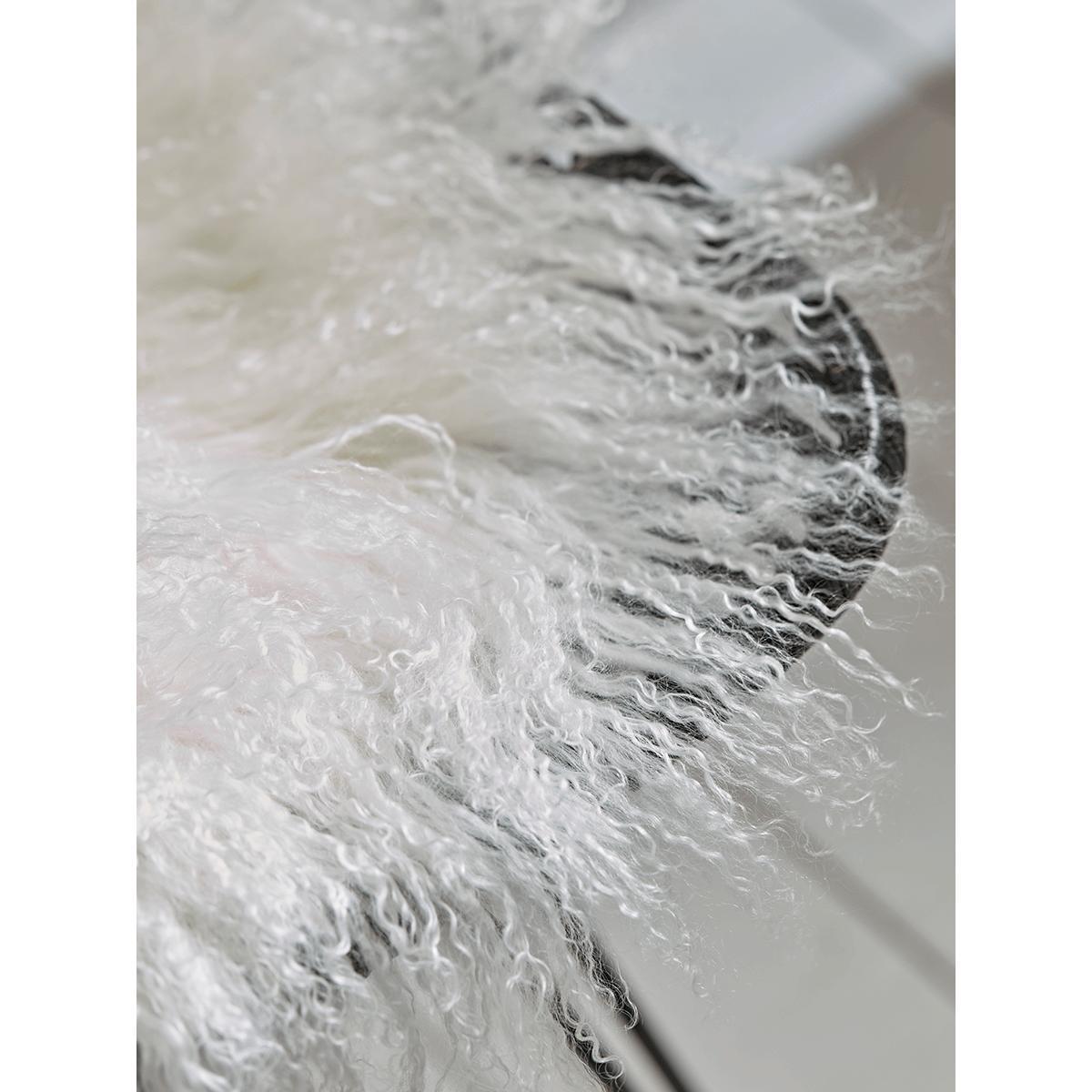 Tibetan Sheepskin Seat Pad - Ivory – image 3