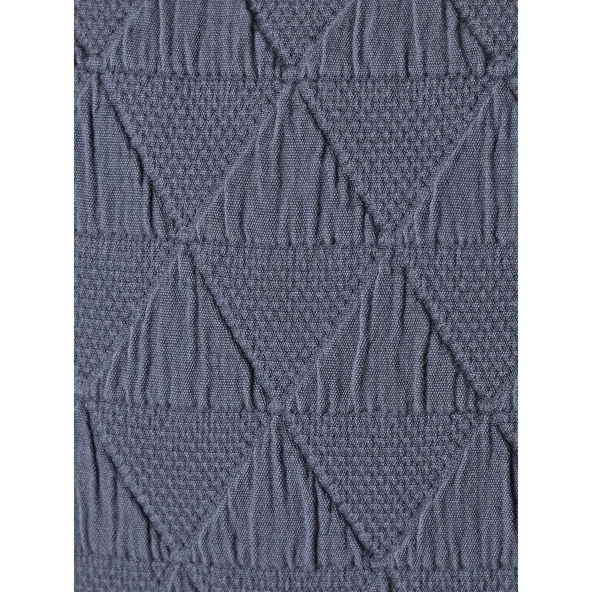 Soft Geometric Cushion - Indigo – image 3