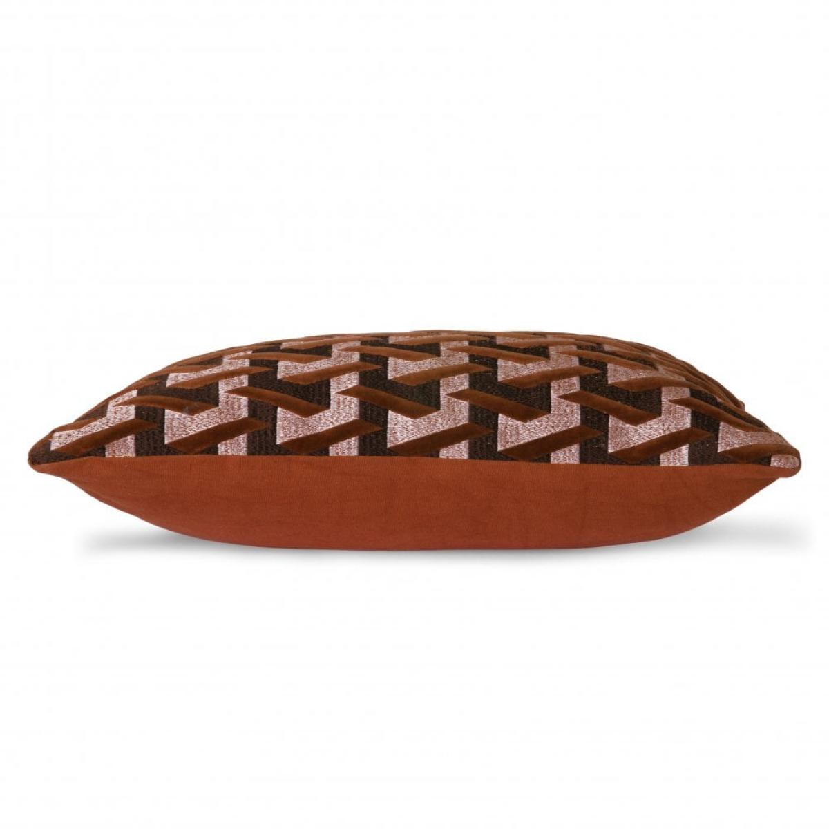 HKliving Geometric Cushion, Bordeaux – image 4