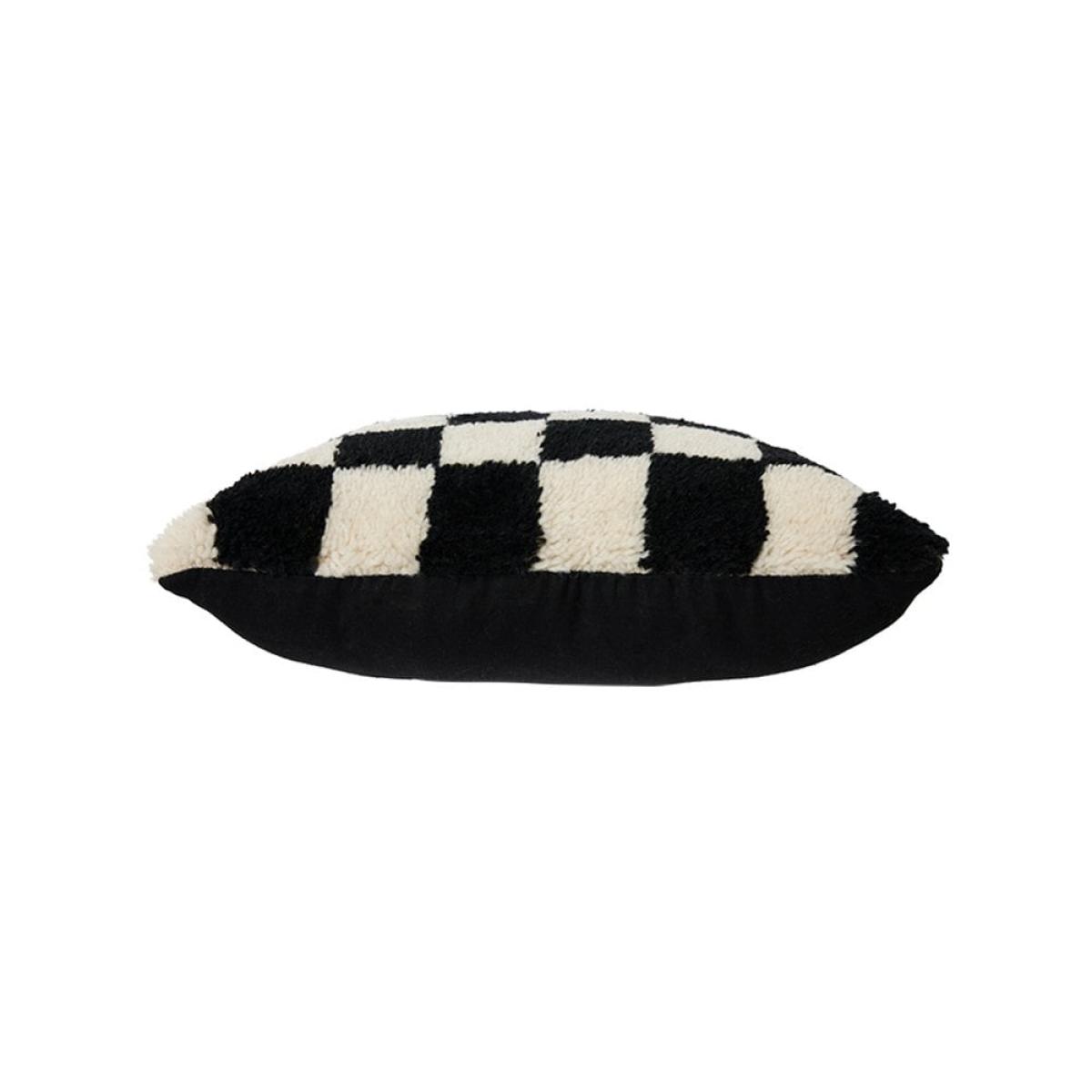 HKliving Woolen Cushion Black & White Statement – image 5