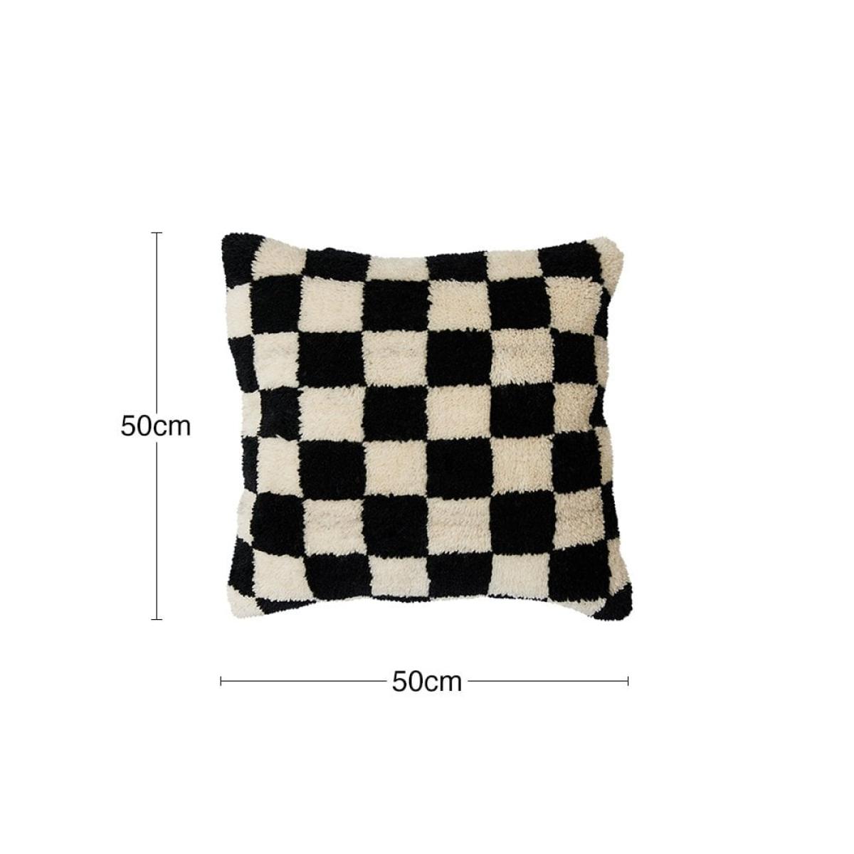 HKliving Woolen Cushion Black & White Statement – image 7