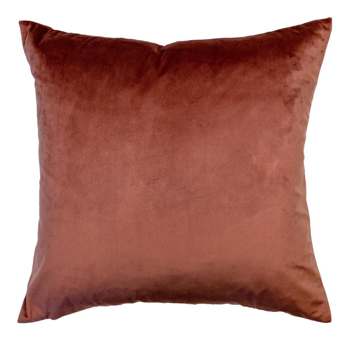 Brush Lines Abstract Cushion, Rust Orange – image 2