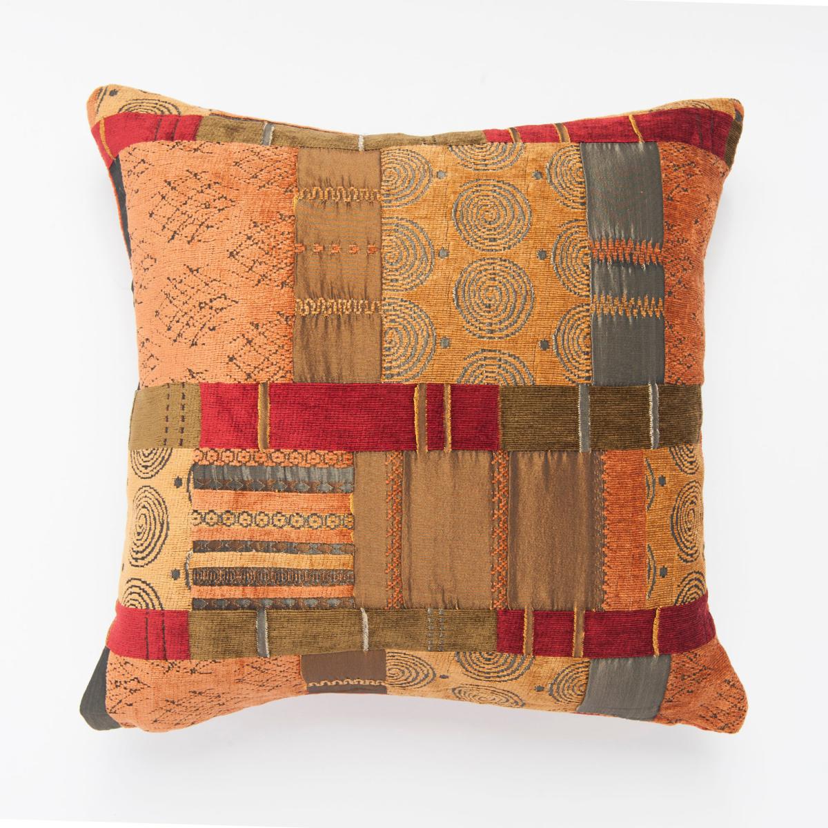 Prague Cushion Cover Orange, Red and Brown – image 6