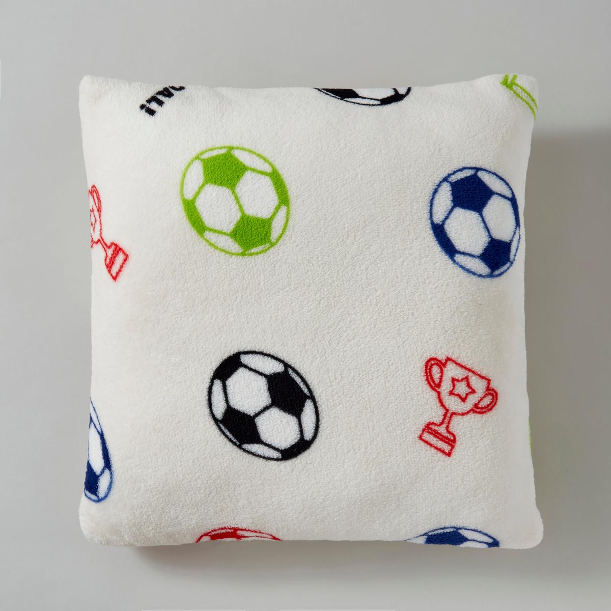 Football Fleece Cushion MultiColoured – image 3