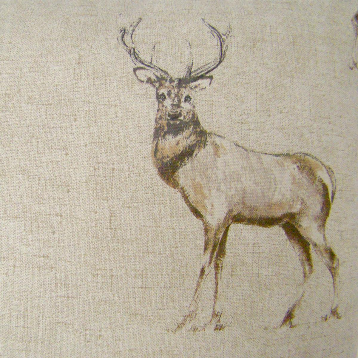 Stag Print Cushion Cover Cream – image 3