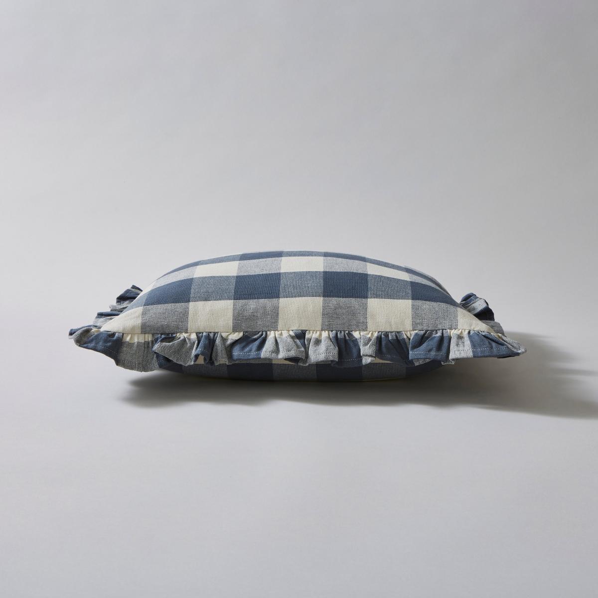 Linford Check Cushion Blue – image 4