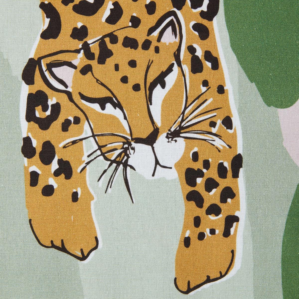 Elements Leopard Cushion Yellow/Green/White – image 4