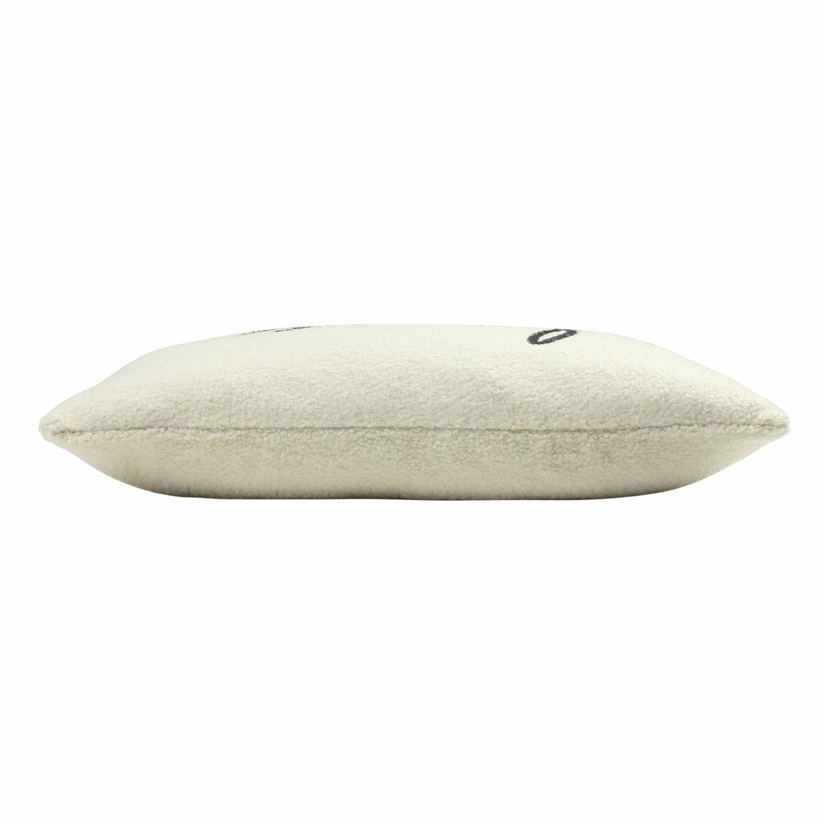 Shearling Fleece Love Cushion Natural – image 3
