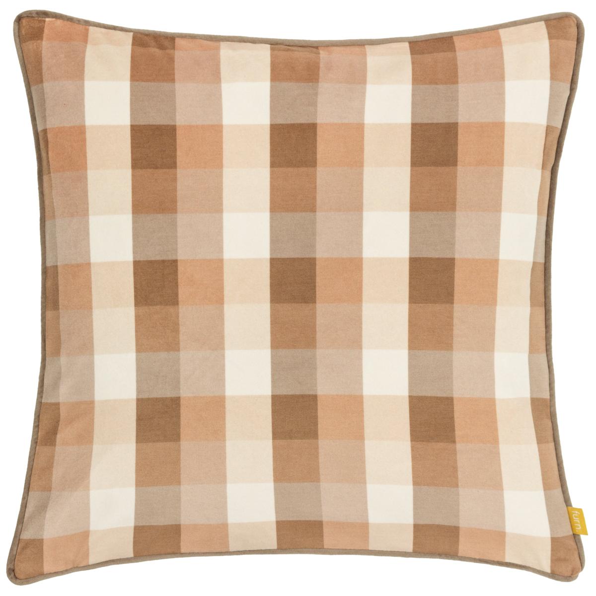 Check Square Cushion Natural – image 4