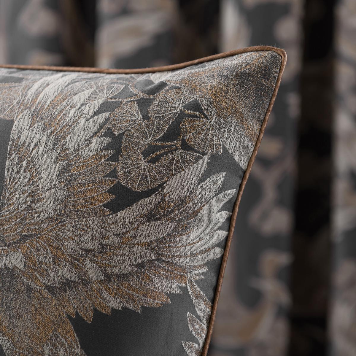 Dorma Gilded Crane Grey Square Cushion Grey – image 2