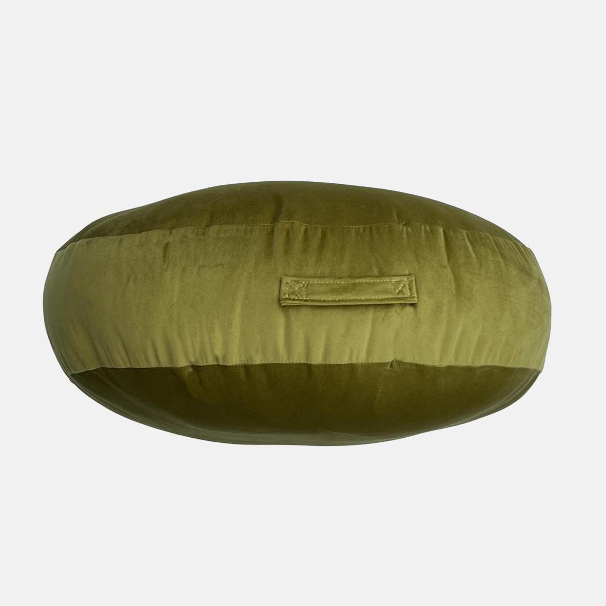 Daro Plush Round Floor Cushion Green – image 4