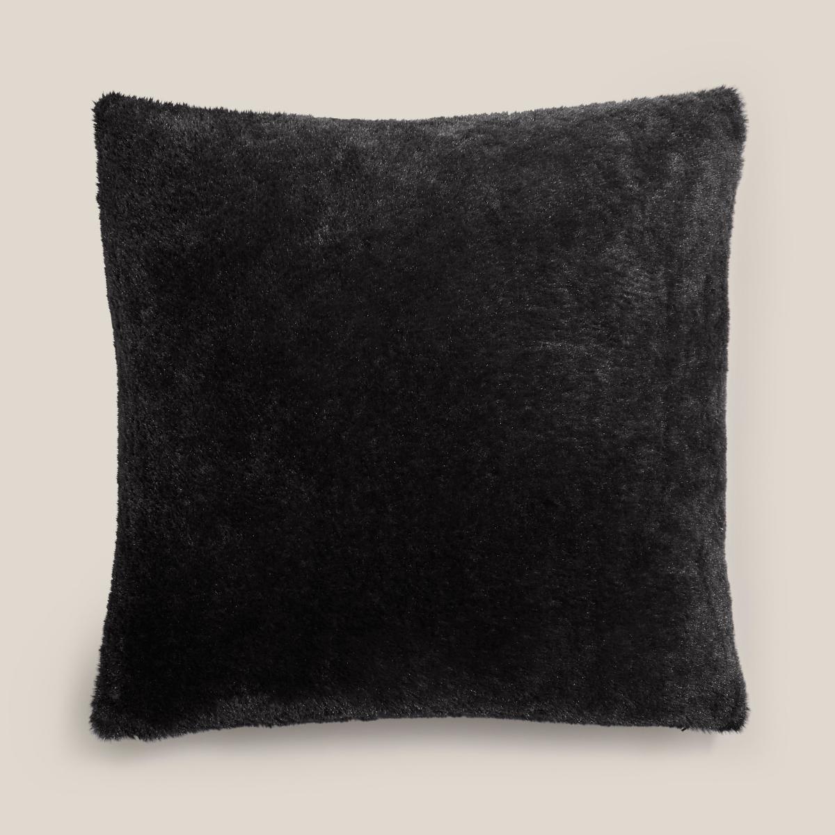 Silky Soft Faux Fur Graphite Cushion Graphite (Grey) – image 2