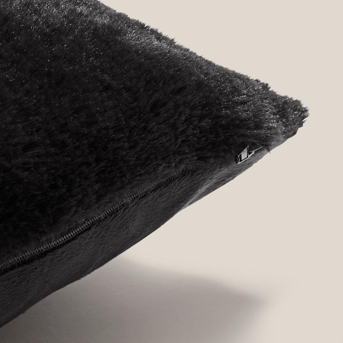 Silky Soft Faux Fur Graphite Cushion Graphite (Grey) – image 5