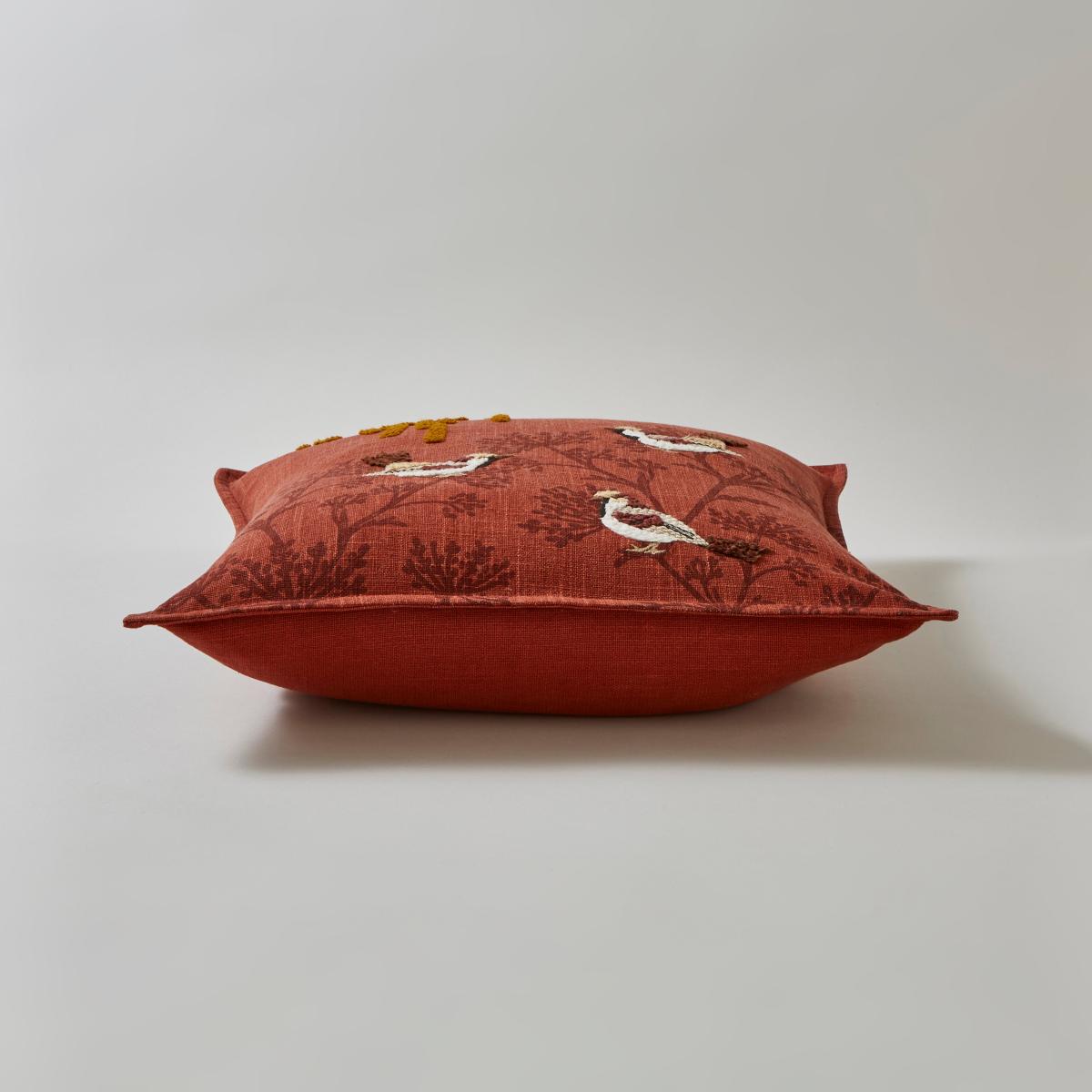 House Sparrow Cushion Orange Umber – image 4