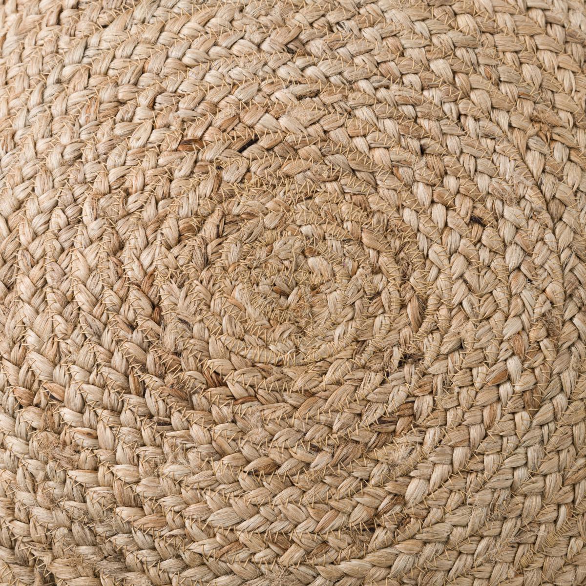 Jute Circular Cushion Natural – image 3