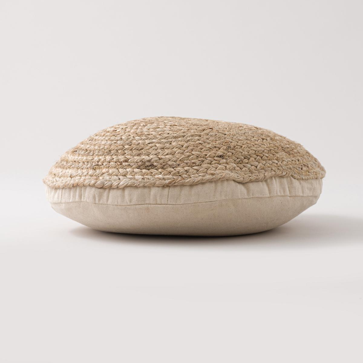 Jute Circular Cushion Natural – image 4